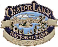 L.W. Bristol Lapel Pin- L.W. Bristol Design of Crater Lake