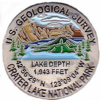  Lapel Pin- Crater Lake USGS